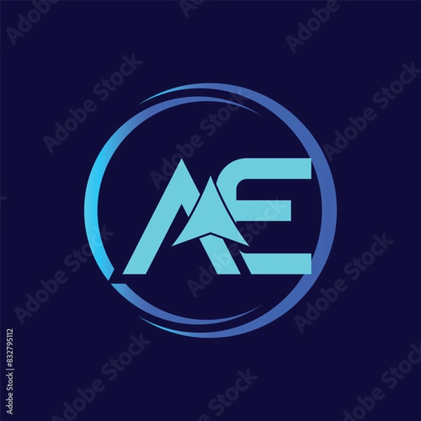 Obraz Letter AE with Arrow