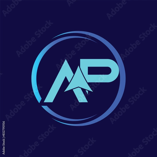 Obraz Letter AP with Arrow