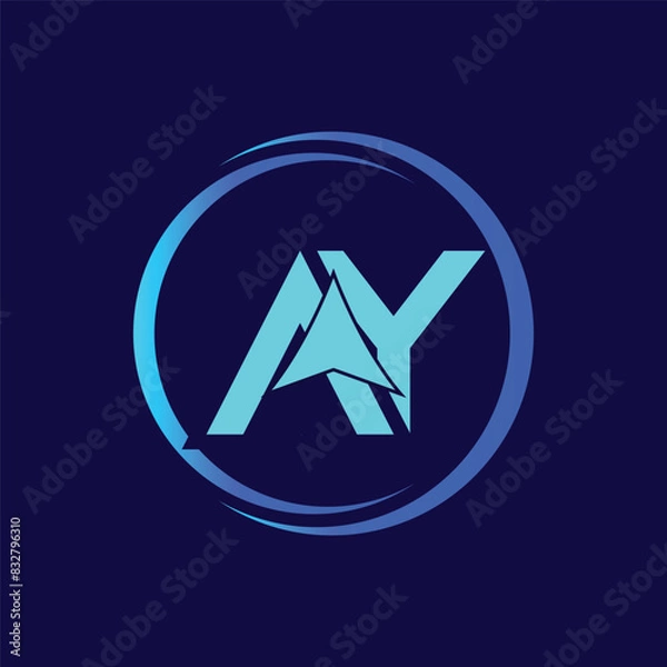 Obraz Letter AY with Arrow