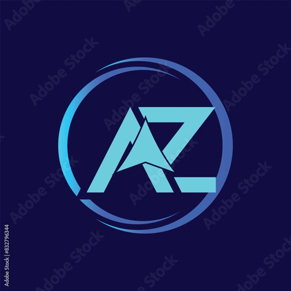 Obraz Letter AZ with Arrow