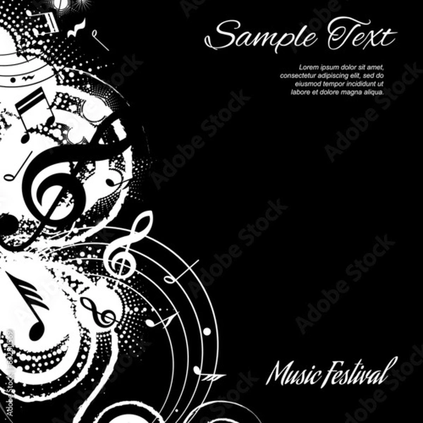 Fototapeta background music, abstraction