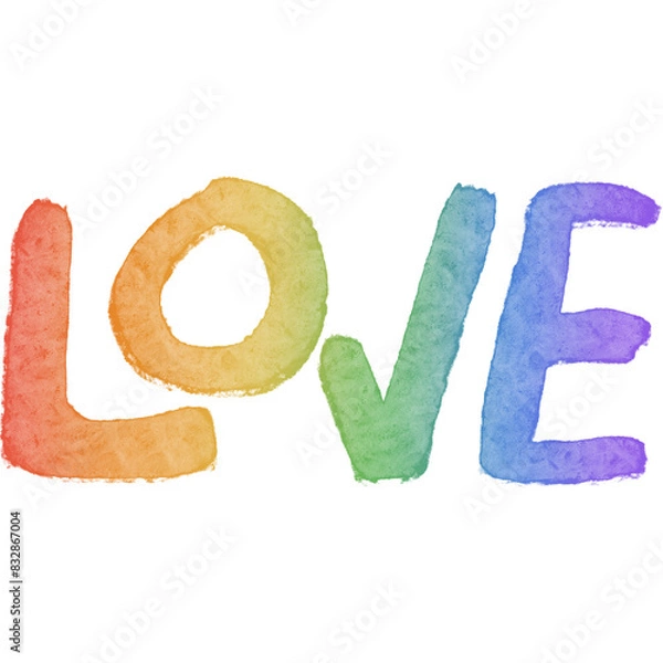 Obraz Pride month rainbow element love