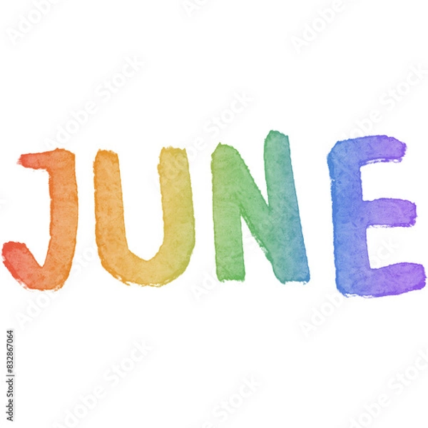 Obraz Pride month rainbow element june