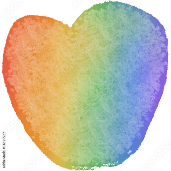 Obraz Pride month rainbow element heart 