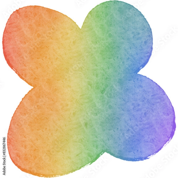 Obraz Pride month rainbow element flower 