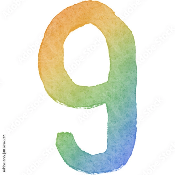 Obraz Pride month rainbow element number 9