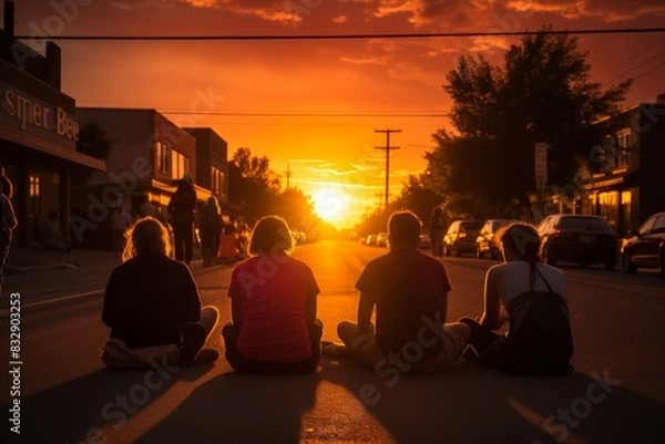 Fototapeta Summer solstice - Generative AI