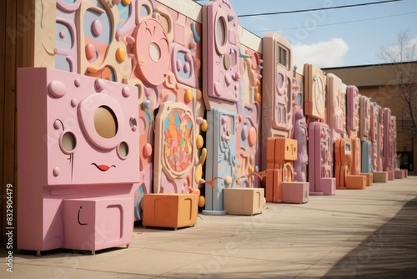 Obraz Outdoor art installations - Generative AI