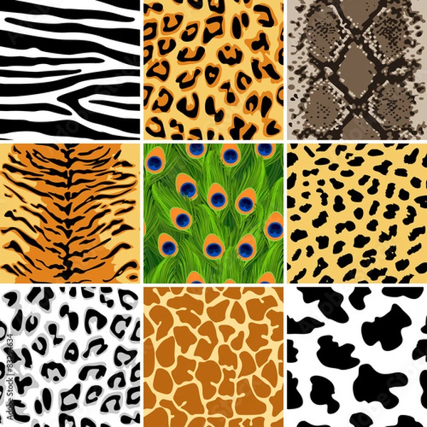 Obraz Animal patterns set