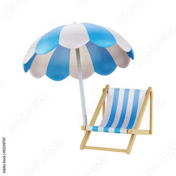 Fototapeta 3D 여름아이콘