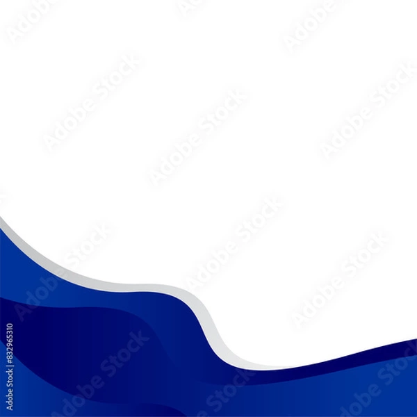 Obraz Blue background wave design