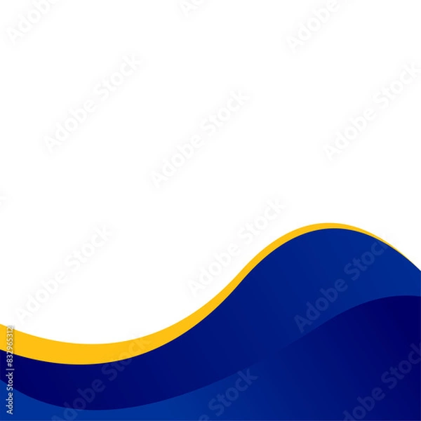 Obraz Blue background wave design