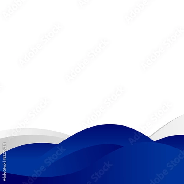 Obraz Blue background wave design