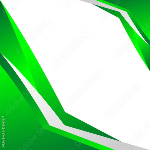 Obraz Green wave background template