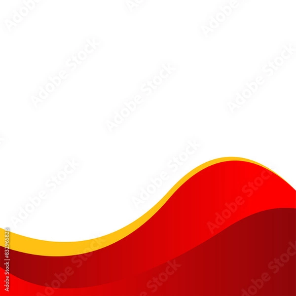 Obraz Red wave background template