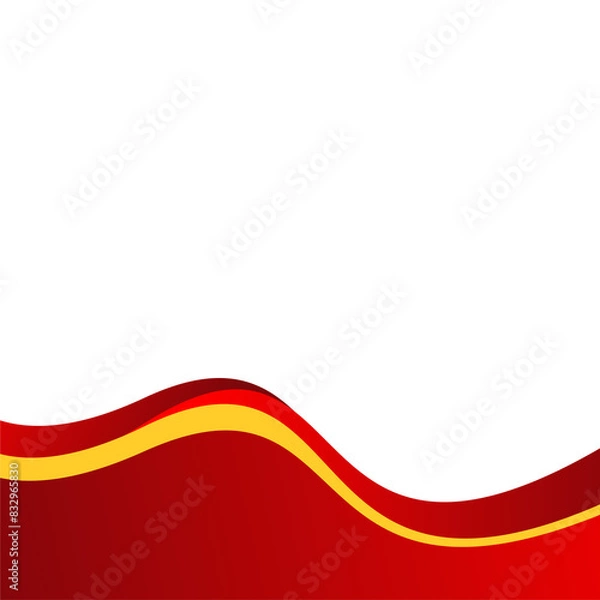 Obraz Red wave background template