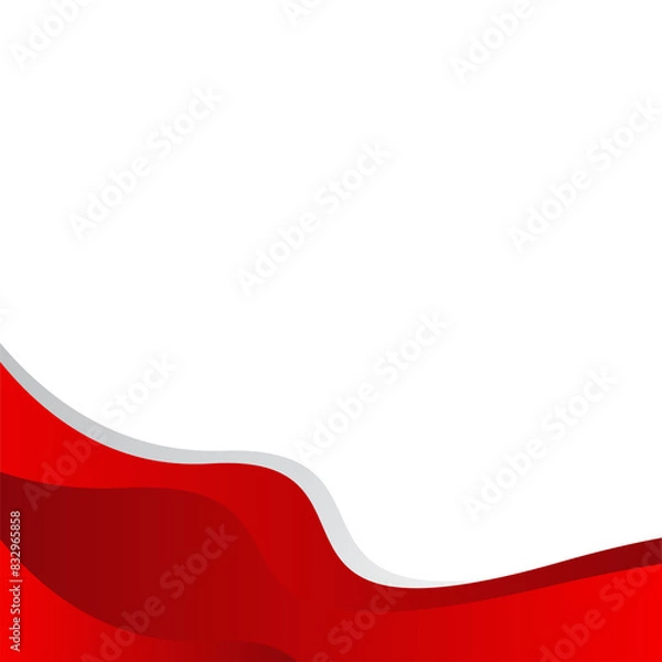 Obraz Red wave background template