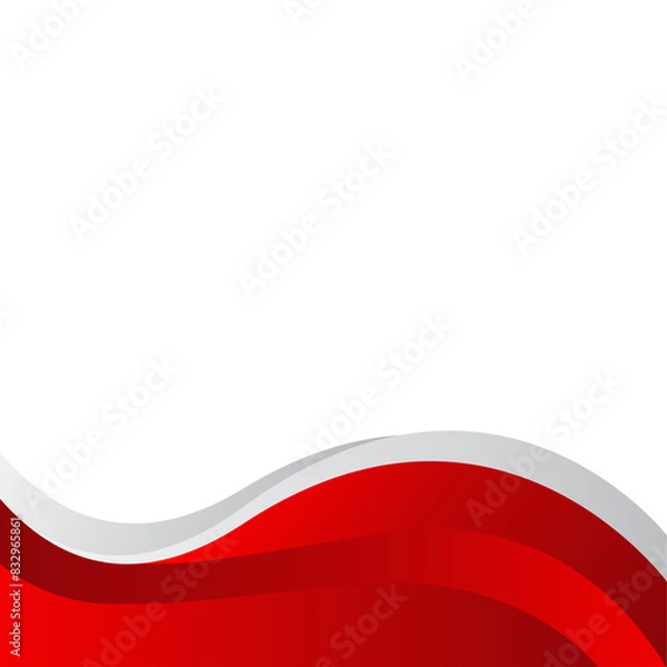 Obraz Red wave background template