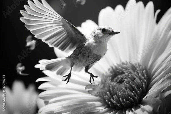 Fototapeta Summer wildlife photography - Generative AI