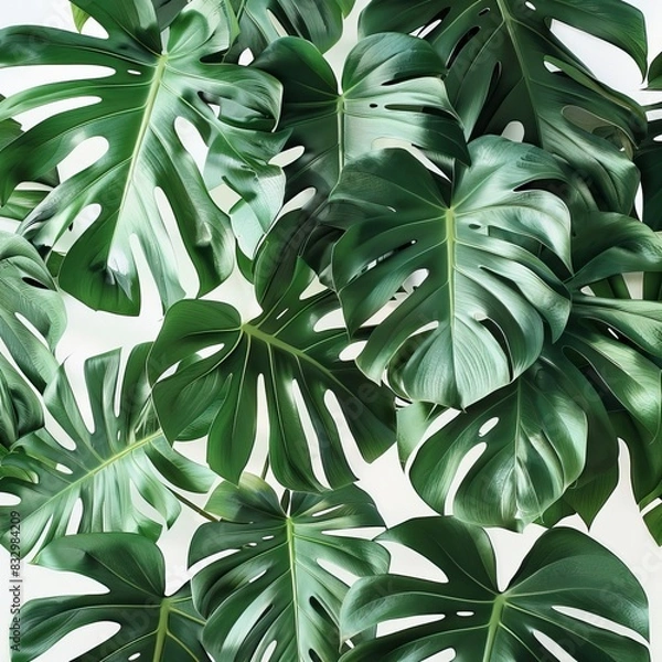 Obraz Botanical monstera leaves