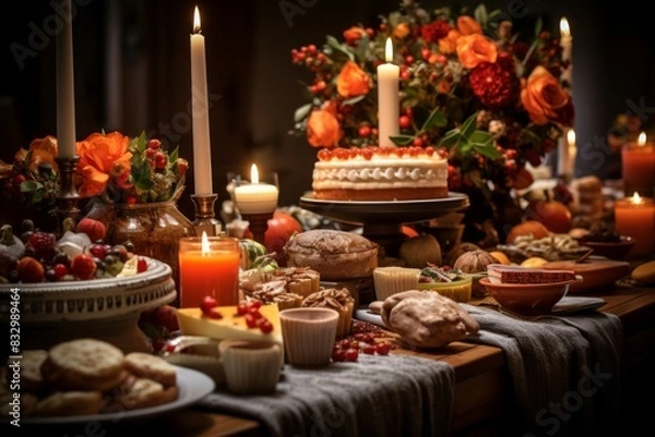 Fototapeta Thanksgiving - Generative AI