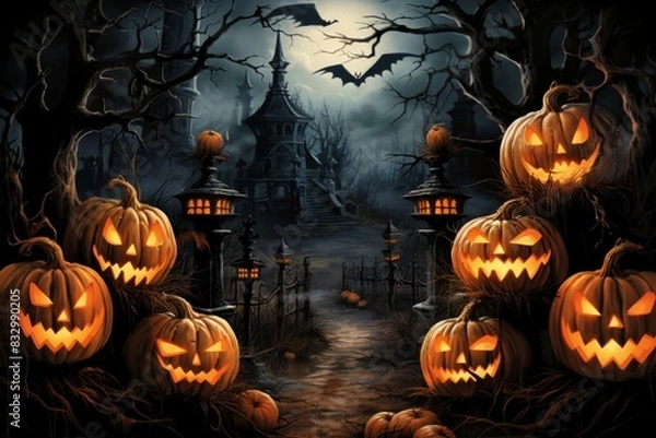 Fototapeta Halloween - Generative AI