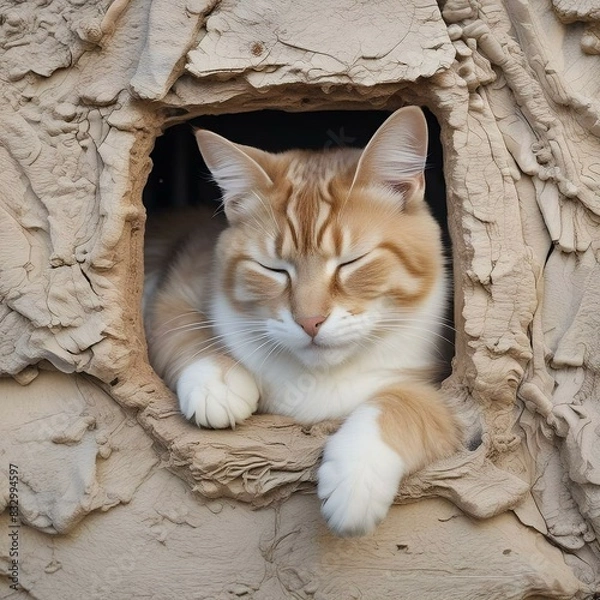 Obraz cat on the window