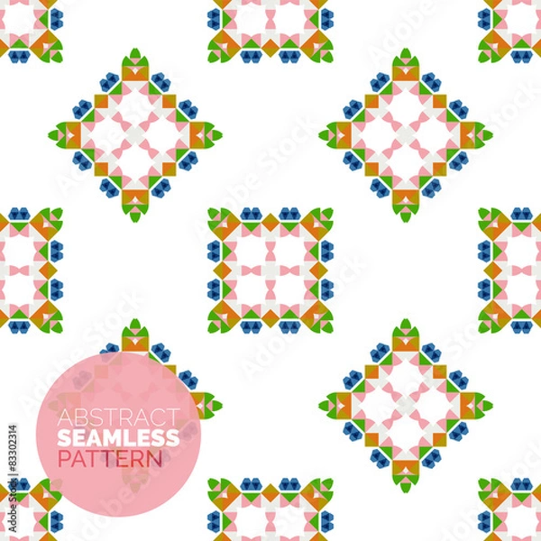 Obraz Vector colorful seamless geometric pattern. Modern stylish