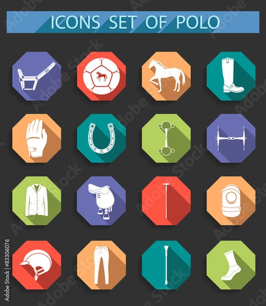 Fototapeta Vector Set of Icons Polo