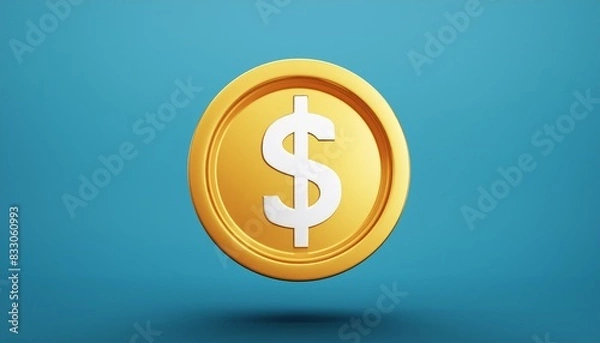 Fototapeta Digital Wealth: Dynamic 3D Illustration of Dollar 2 Coin"
"Currency Evolution: Dollar 2 Coin Rendered in Mesmerizing 3D Detail"