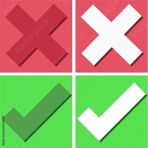 Obraz True and false