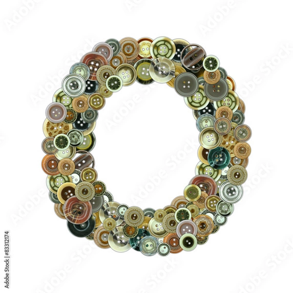 Fototapeta Buttons letter