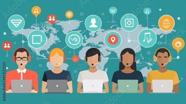 Fototapeta Innovation in Customer Service