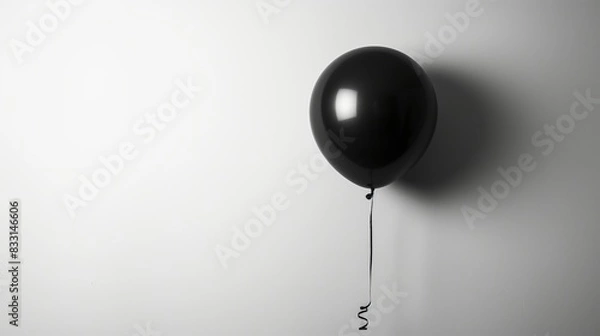 Obraz black and red balloons 