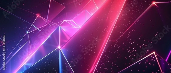 Fototapeta Neon graphic background
