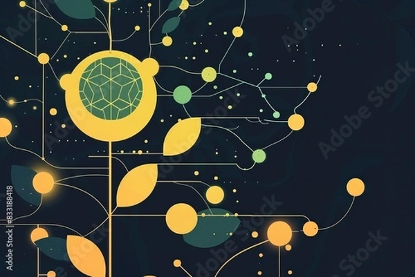 Fototapeta Ecology graphic background