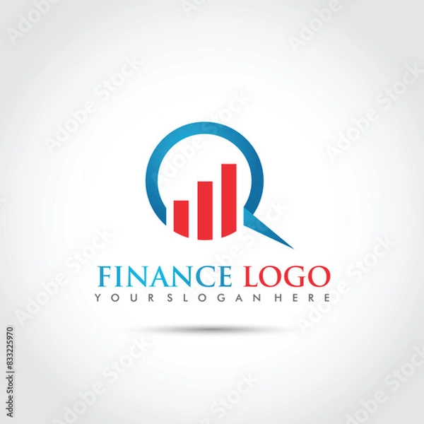 Fototapeta Finance Logo Template. Vector Illustrator