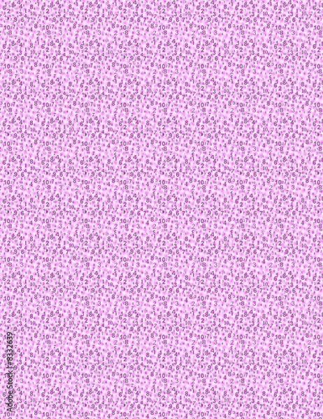 Fototapeta Lilac Numbers Background