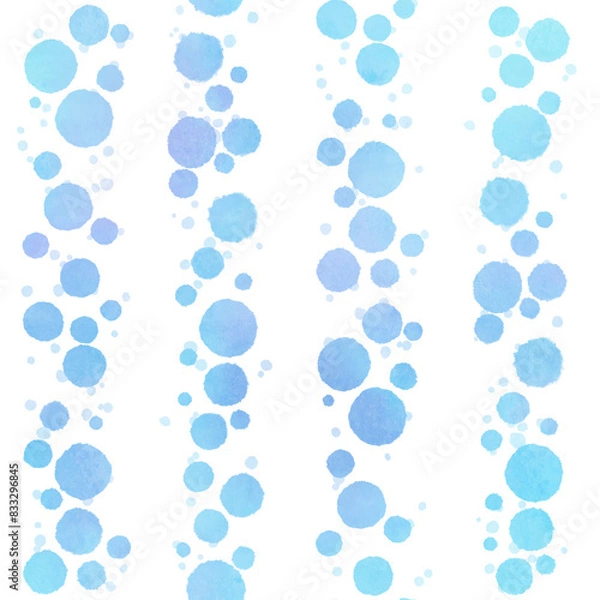 Obraz 青色の水玉のパターン素材