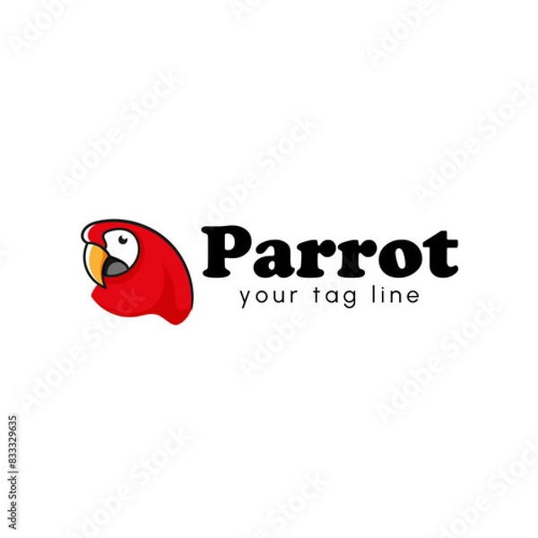 Obraz Parrot logo vector