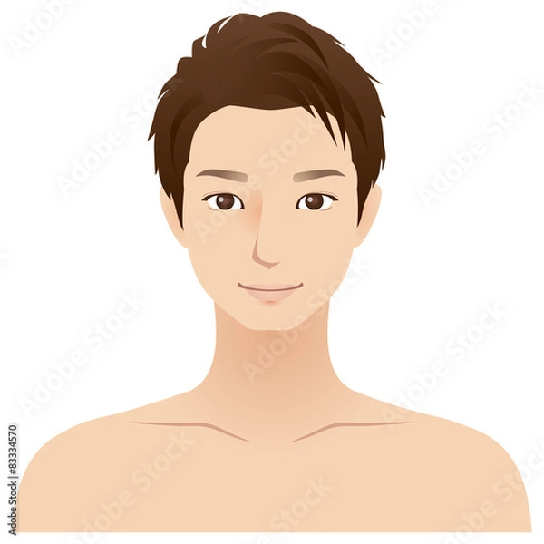 Fototapeta 男性　顔　エステ