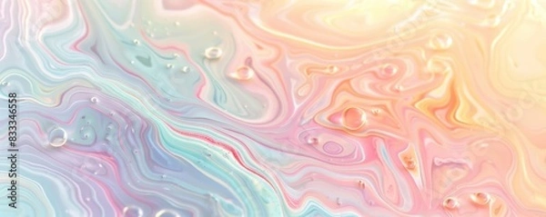 Fototapeta In this abstract background Soft pastel colors and swirling patterns create a calm and elegant design.