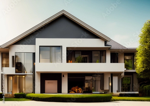 Fototapeta 家　外観　大きな家　セレブ　理想　別荘