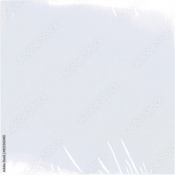Fototapeta Plastic Surface Bag Pack Box Transparent Case Texture Overlay Effect Mockup Template