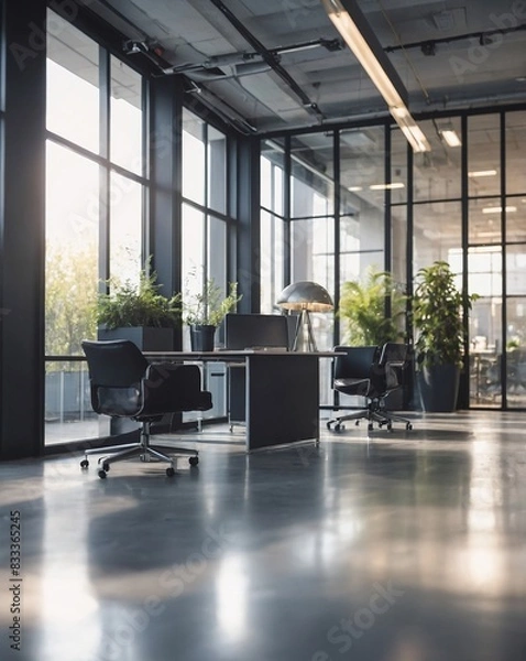 Obraz Blurred Modern Office Interior Background
