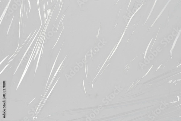 Obraz Plastic Surface Bag Pack Box Transparent Case Texture Overlay Effect Mockup Template