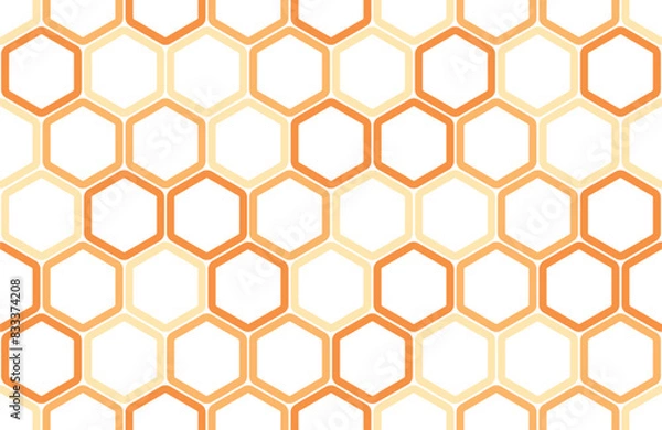 Fototapeta Seamless Honeycomb Pattern. Geometry pattern hexagon. Flat style
