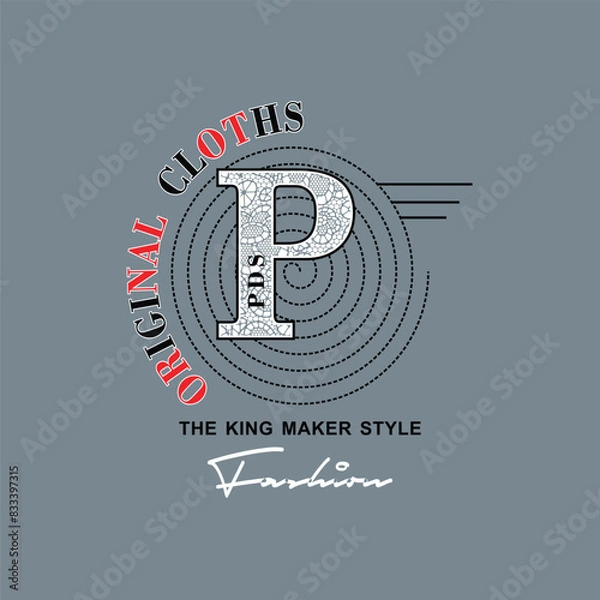 Obraz THEE KING MAKER STYLE - Modern and Stylish Typography Design, Graphic Vector Design, Fashion Illustration, 
