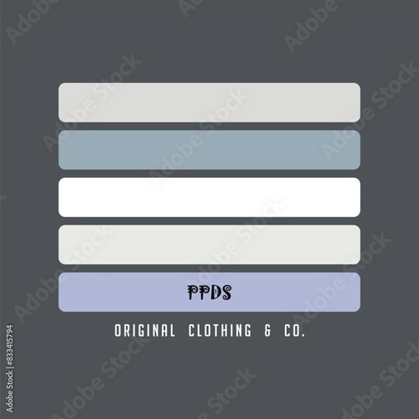Obraz 5 COLOR SHADE PPDS CLOTH - Modern and Stylish Typography Design, Graphic Vector Design, Fashion Illustration, 