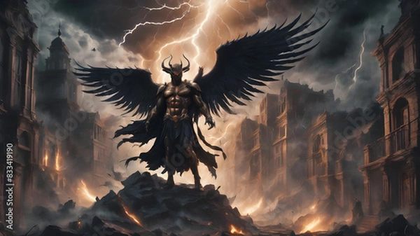 Obraz eagle in the night